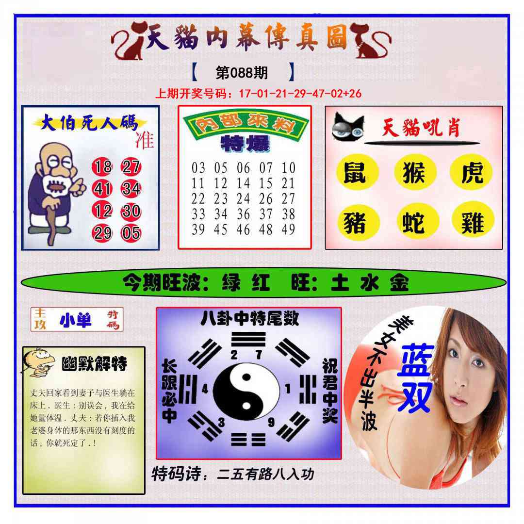 088期内幕传真图[图]