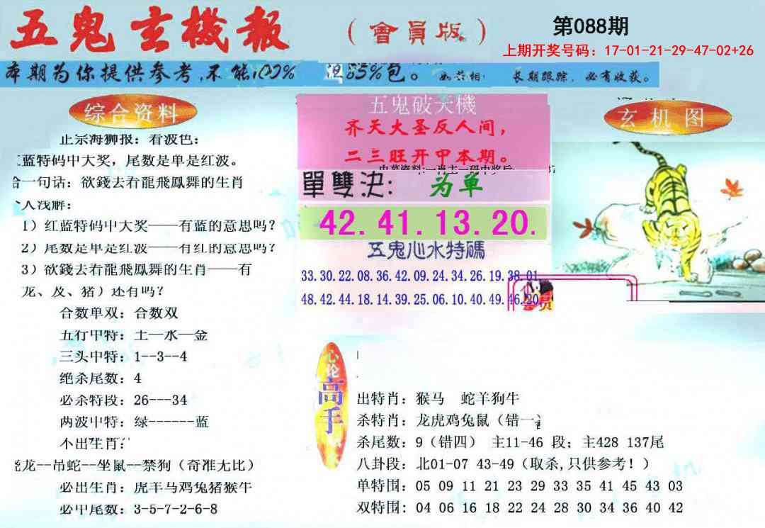 088期新五鬼玄机[图]